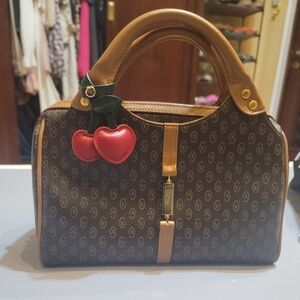 Gianni Valentino Brown Monogram Handbag